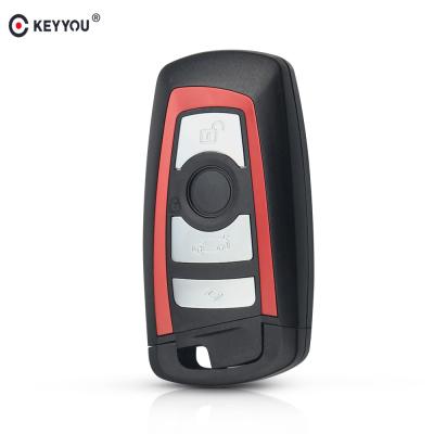 China KEYYOU Smart ABS Key Shell For BMW CAS4 F-3 5 7 Series E90 E92 E93 X5 F10 F20 F30 F40 Car Remote Key Case Replacement for sale