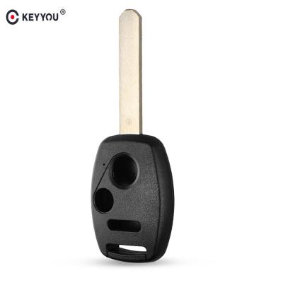 China KEYYOU Plastic Replacement Car Key Shell For Honda Accord Civic CRV Remote Driver Insight 2+1 3 Button Auto Key Case FOB Cover for sale