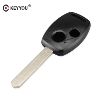 China KEYYOU 2 Buttons Car Key Case Shell Fob Cover Keyless Car Remote Key For Honda Fit Civic Accord CRV Pilot 65# for sale