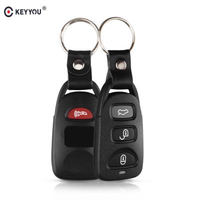 China New KEYYOU 4 Buttons Plastic Key Shell For Hyundai Kia Carens Fob 3+1 Buttons Cover Remote FOB Case Keyless Key Entry for sale