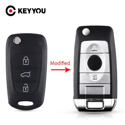 China Replace Uncut Key Case Soul Blade KEYYOU Flip Modified Remote Car Key Shell Auto Case Cover For Kia Rio 3 Picanto Ceed Cerato Sportage K2 K3 K5 car for sale