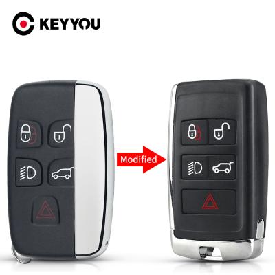 China Replace Car Key Case KEYYOU Upgraded 2010 Shell For Land Rover Range Rover LR2 LR4 Samrt Remote Key Case Cover 2011 2012 2013 2014 2015 for sale