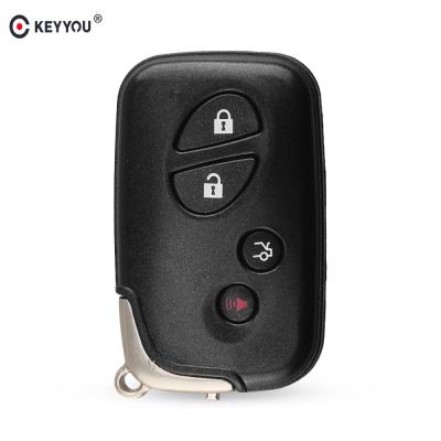 China Replacement KEYYOU Main Shell 4 Buttons Plastic Smart Remote Key FOB Case For Lexus GS430 ES350 GS350 LX570 IS350 RX350 IS250 + Mute Key for sale