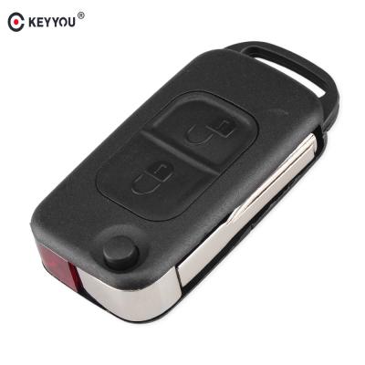 China KEYYOU Flip Folding Car Case Remote Key Shell For Mercedes Benz SLK E113 A.C.E S W168 W202 W203 HU64 Blade 1/2/3/4 Button 94# for sale