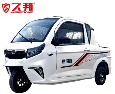 China Passenger+cargo closed cabin three wheels electric tricycle for supermarket for sale