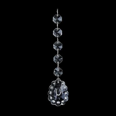 China Clear Suncatcher Chandelier Strand Chandelier Parts Garland Crystal Bead Snagging Curtain For Wedding Event Decor for sale