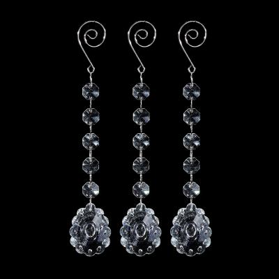 China Luxury Crystal Garlands Parts Garlands Glass Beads Chandelier Drop Pendant For Wedding Event for sale