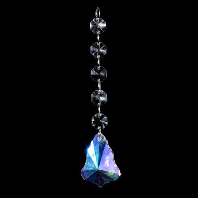 China Rainbow Crystal Garland Strand Chandelier Drop Prism Pendant Crystal Chandelier Pendant For Christmas Ornament for sale