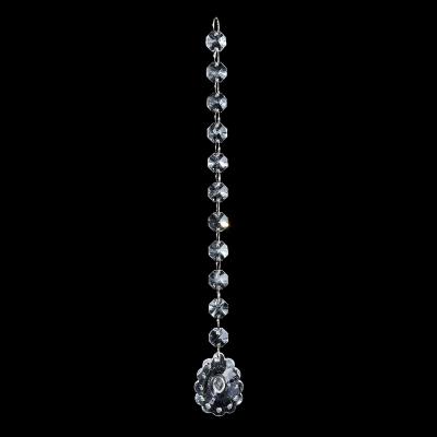 China Hanging Pieces Hanging Wedding Strand Crystal Suncatcher Garland Prism Glass Chain For Chandelier Parts for sale