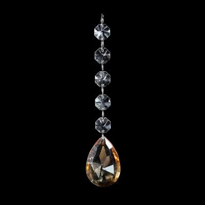 China Chandelier Parts Hot Sale Garland Suncatcher Crystal Chandelier Parts Hanging Prism Pendant For Wedding Event for sale