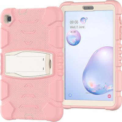 China Hot Selling Silicon+PC Ready To Board Shockproof 3 Layers Tablet PC Case Cover Kickstand For Samsung Tab A T307 8.4 inch for sale