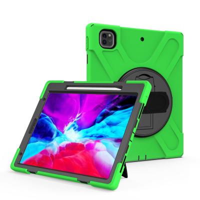 China Hot Selling Silicon+PC Tablet Case Cover For Ipad Kickstand Pro 2020 12.9inch 3 Layers Shockproof for sale