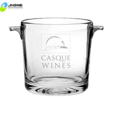 China Large Capacity 1L Customized Personalized Etched Vintage Ice Bucket Cooler Bucket for sale