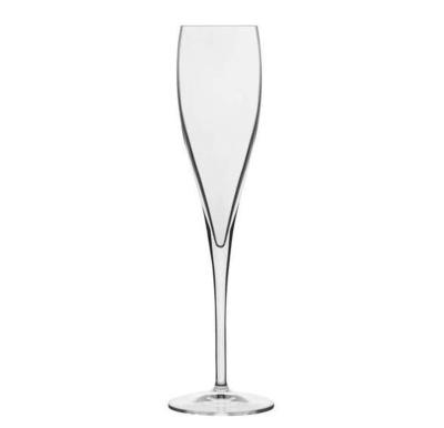 China Wine 8 Ounce Champagne Flute Long Stem Wedding Hand Painted Toasting Vintage Glass Wine Glasses for sale