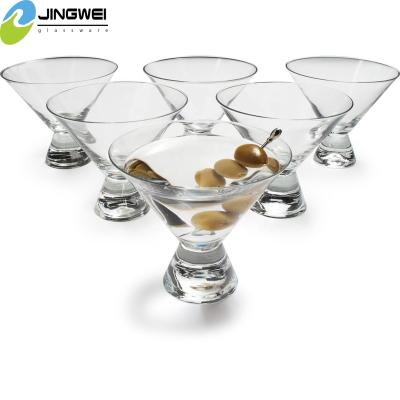 China FILE 4 oz. Customized Promotional Modern Stemless Cocktail Glass Martini Margarita Glass for sale