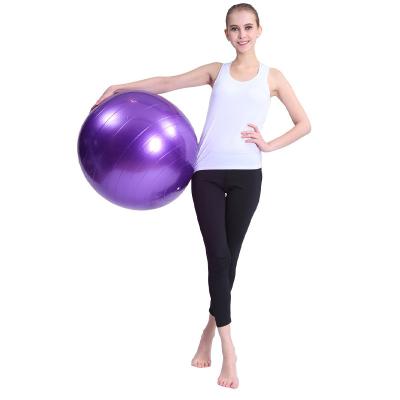 China Anti Burst And Anti Burst Durable Cheap Yoga Pilates Massage Ball 45cm 55cm 65cm 75cm 85cm 95cm PVC Yoga Ball Balance Exercise Ball In Suzhou for sale