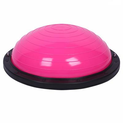 China Cheap Smooth 58cm Semicircular Balance Yoga Ball PVC Wave Speed ​​Ball Thicken Explosion Proof Yoga Ball Sports Gym for sale