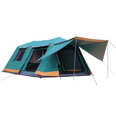 China Sun UPF™ protection; ‰ ¥ 80 OEM wholesale price 6-8-12 person tent double layer two bedroom and hot sale two living room folding huge camping tents for sale