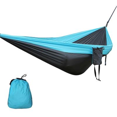 China 2022 Thin And Lightweight High Quality Outdoor Survival Or Travel Backpacking Single And Double Hammocks Parachute / Camping Hammock For Rope Tied for sale