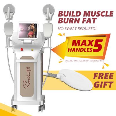 China EMS Weight Loss Sculpting Machin 4 Handles EMslim Body Sculpting Fast Building EMS Muscle Stimulator Body Slimming Machine For Weight Loss for sale