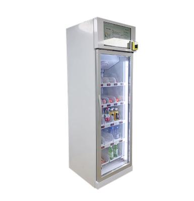 China Metal Fresh Fruit Vegetable Yogurt Bind n Vanish Smart Fridge Vending Machine With Card Reader for sale