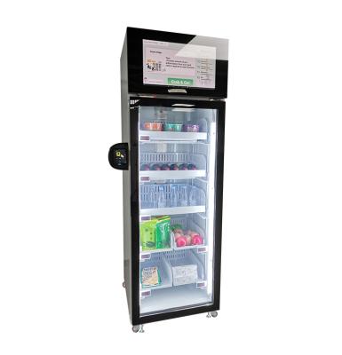 China SDK Smart Refrigerator Vending Machine for Sale Milk Yogurt Ice Cream Freezer Vending Machine with Card Reader for sale