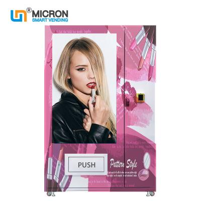 China Hot Selling 55 Inch Metal Touch Screen Custom Designed Pink Lipstick Cosmetics Vending Machine at Smart Mall Machine for sale