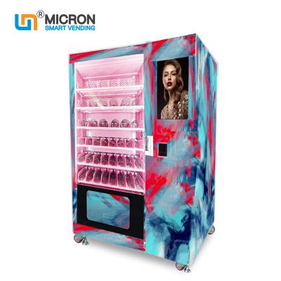 China New Arrival Metal and Screen Advertising Screen Color Eyelash Vending Machine Intelligent Cosmetics Vending Machine for sale