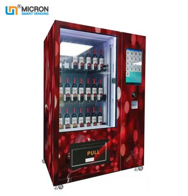 China Metal New Arrival Smart Beer Wine Vending Machine Alcohol Champagne Micron Vending Machine Elevator for sale