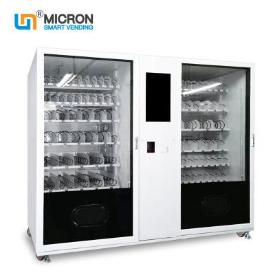 China SDK Micron Touch Screen Heating And Cooling Optional Big Capacity Twin Boxes Automatic Smart Vending Machine for sale