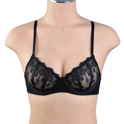 China QUICK DRY Customize Label Women Breathable Lace Suggest Sexy Underwire Bra Ladies Underwear Lingerie Bra for sale