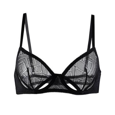 China 2021 OEM QUICK DRY Women ODM Breathable Lace Fabric Suggest Sexy Underwire Bra Ladies Boutique Underwear Lingerie Bra for sale