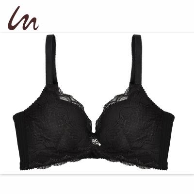 China Comfortable Two Color Quality Breathable Classic Women Push Up Bra for sale