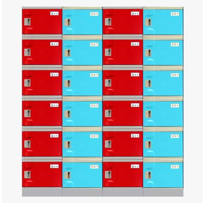 China Gym Factory Price 6 Door Mobile Office Digital Parcel Lockers Cell Phone Charging Safe Plastic Lockers for sale