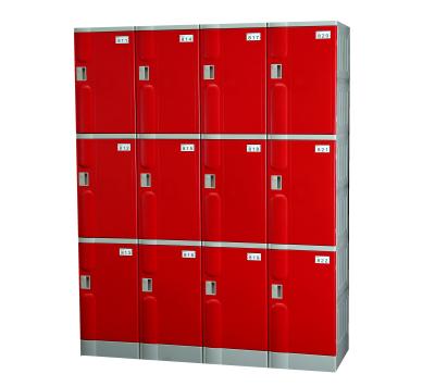 China Plastic Gym ABS School Lockers For Changing Room B320M 3-Tier Locker for sale