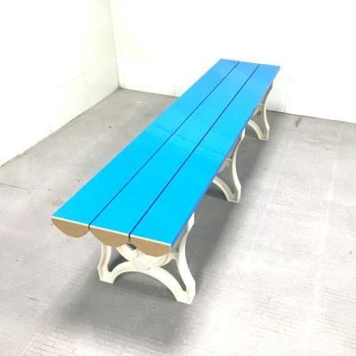 China Waterproof Molded Plastic Locker Bench Indoor / Outdoor Gym Furniture for sale