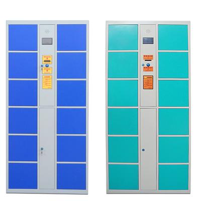 China Factory Direct Sale Smart Parcel Delivery Locker Metal Stainless Steel Locker 12 Door With Different Lock ST809 for sale