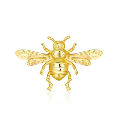 China 18k ALLOY Vintage Small Bee Brooch Pin, Personality Exaggerated Gold Brooch, Wholesale Insect Brooch for sale