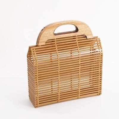 China New Design Eco Friendly Rectangular Bamboo Tote Bag for sale