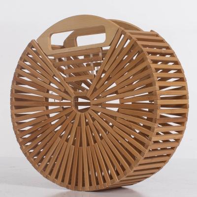 China Eco-Freindly Eco Friendly Bamboo Handbag Round Small Size for sale