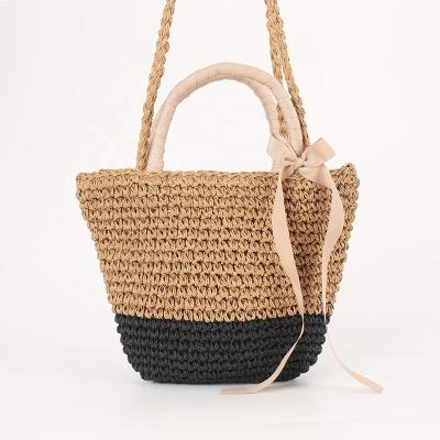 China Eco-Friendly Straw Handbag with Belt and Handle for sale