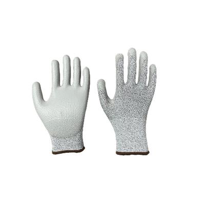 China Anti-smash Factory Cut Resistant Anti Hand Protective PU Coated Gloves for sale