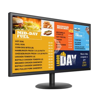 China Curved 21.5 Inch FHD 1080P Led Monitor IPS Desktop Mount LCD Display 12v LED for sale