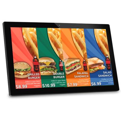 China Large 21.5 Inch Shockproof High Quality Wall Mounted Capacitive Touch Screen LCD Display Advertising Players Android Industrial Tablet for sale