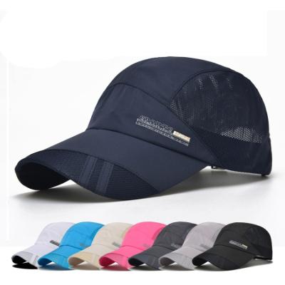 China breathable & Custom Quick Dry Hat Waterproof Mesh Baseball Caps For Running Adjustable Increasing Sports Hat for sale