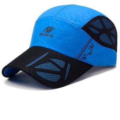 China breathable & Wholesale Mesh Running Cap High Quality Waterproof Baseball Sport Caps Customized Logo Printing Men 5 Panel Sports Hat for sale