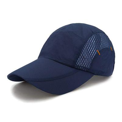 China Wholesale Custom Quick Dry Exhaled Fishing UV Baseball Cap COMMON Protective Hat Fishing Cap for sale