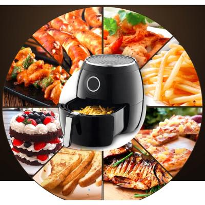 China New Household Air Fryer Stainless Steel 5L Easy Clean High Speed ​​Electric Air Deep Fryer Without Oil for sale