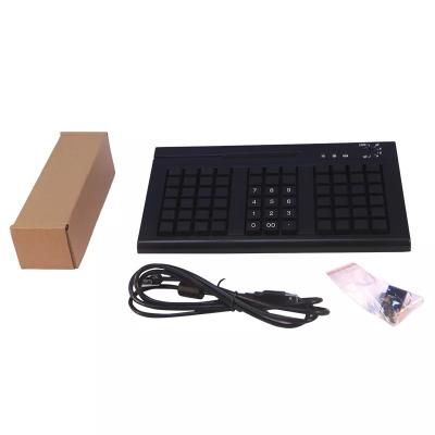 China BSM-KB66 66 Mechanical Keys MSR Magnetic Card Reader Pos Progrmamable Keyboard for sale