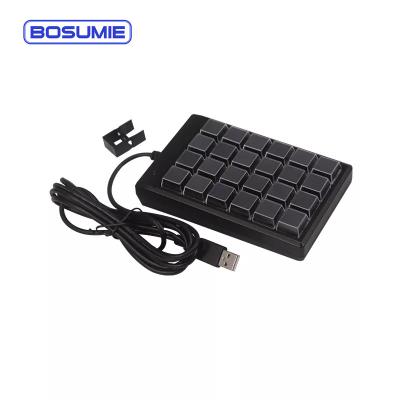 China Full CEHRRY Mechanical System BSM-KB24 Position MX 24 Keys USB Mini Numeric Keypad Programmable Mechanical Keyboard for sale